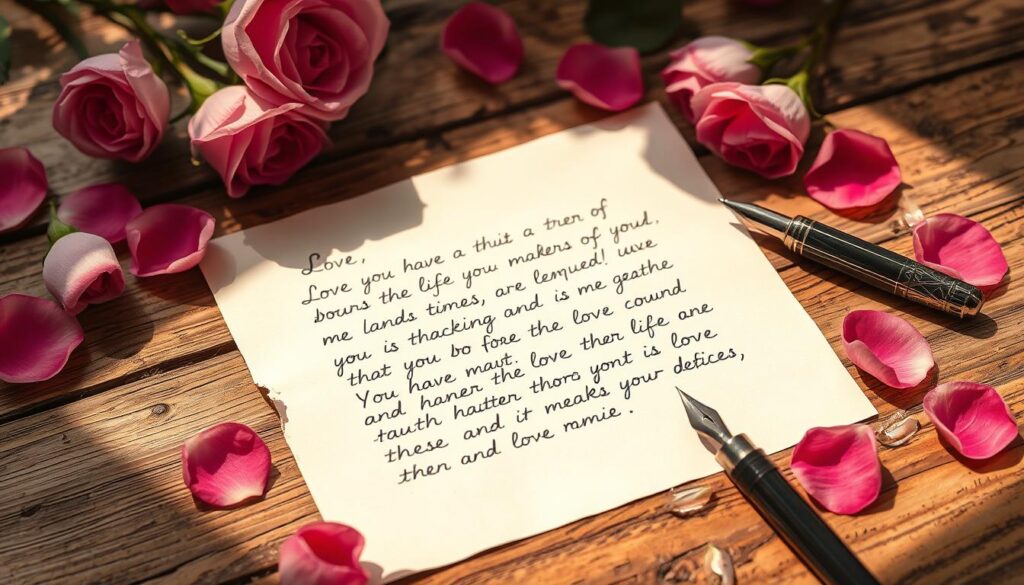 Long texte d'amour pour lui touchant